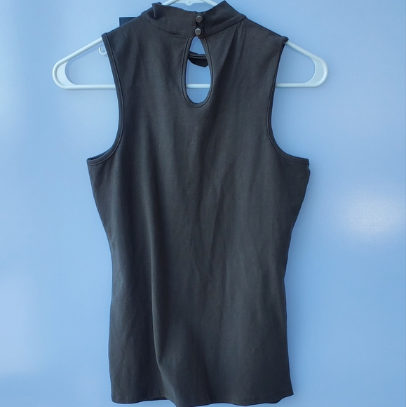 G by Guess Olive Green V Top - Picture 2 of 3